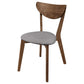 Alfredo - Dining Side Chair (Set of 2) - Gray And Natural Walnut