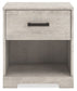 Shawburn - Whitewash - One Drawer Night Stand