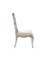 Esteban - Side Chair (Set of 2) - Ivory Velvet & Antique Champagne Finish