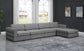 Beckham - Modular Sectional 5 Piece- Gray