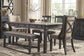 Tyler - Black / Gray - Rectangular Dining Room Table