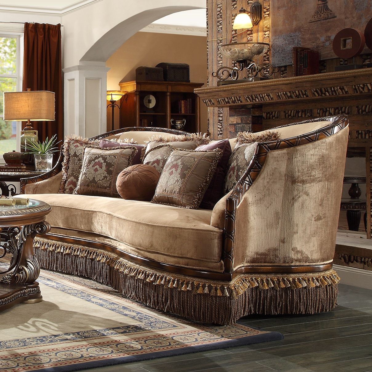 HD-1631 - Sofa - Antique Brown