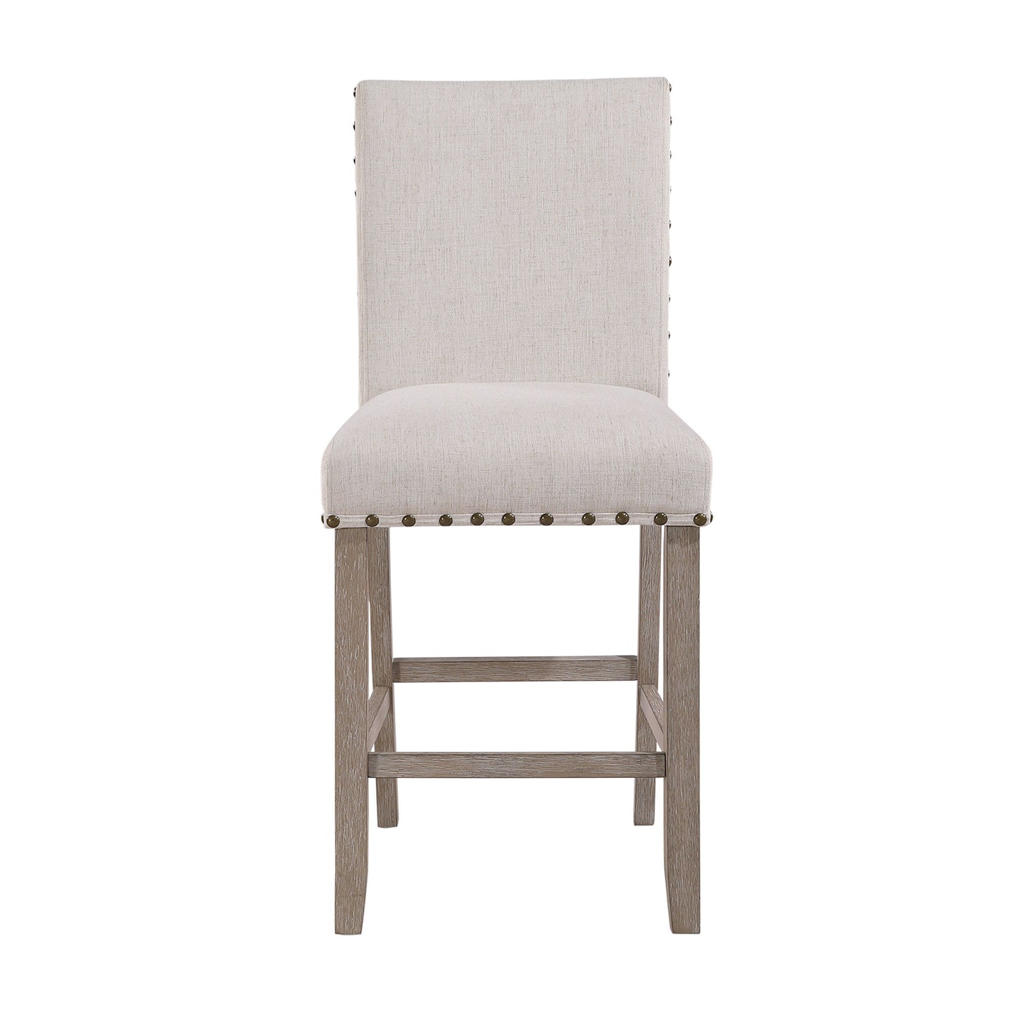 D1622 - Bar Stool - White / Brown