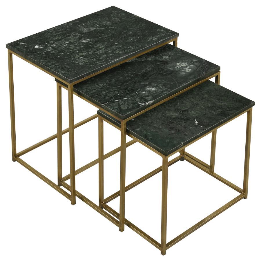 Medora - 3-Piece Nesting Table With Marble Top