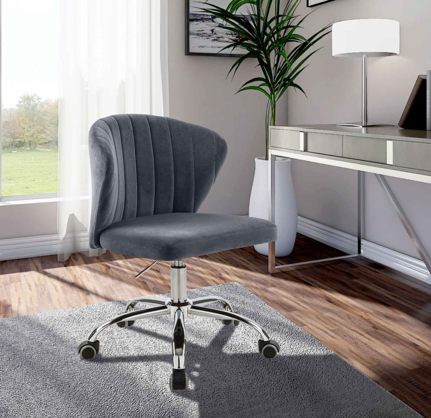 Finley - Office Chair with Chrome Legs
