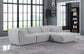 Miramar - Modular Sectional 4 Piece - Gray - Fabric