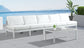 Nizuc - Outdoor Patio Modular Sofa Armless - White