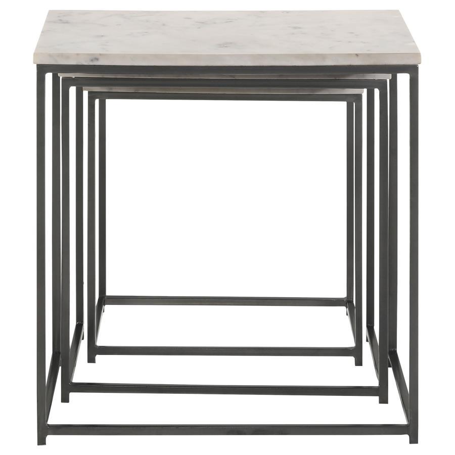 Medora - 3-Piece Nesting Table With Marble Top