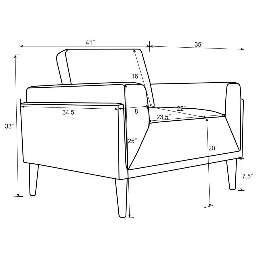 Rilynn - Upholstered Track Arm Accent Chair