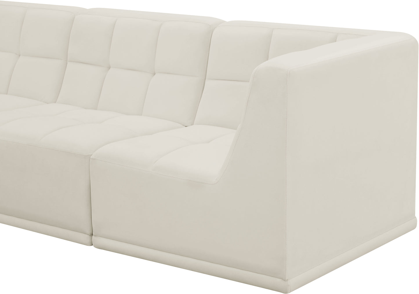 Relax - Modular Sectional 4 Piece - Cream