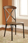 Crosby - Side Chair (Set of 2) - Natural Elm / Bronze