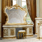 HD-903 - Vanity Dresser - Ivory With Gold Highlights