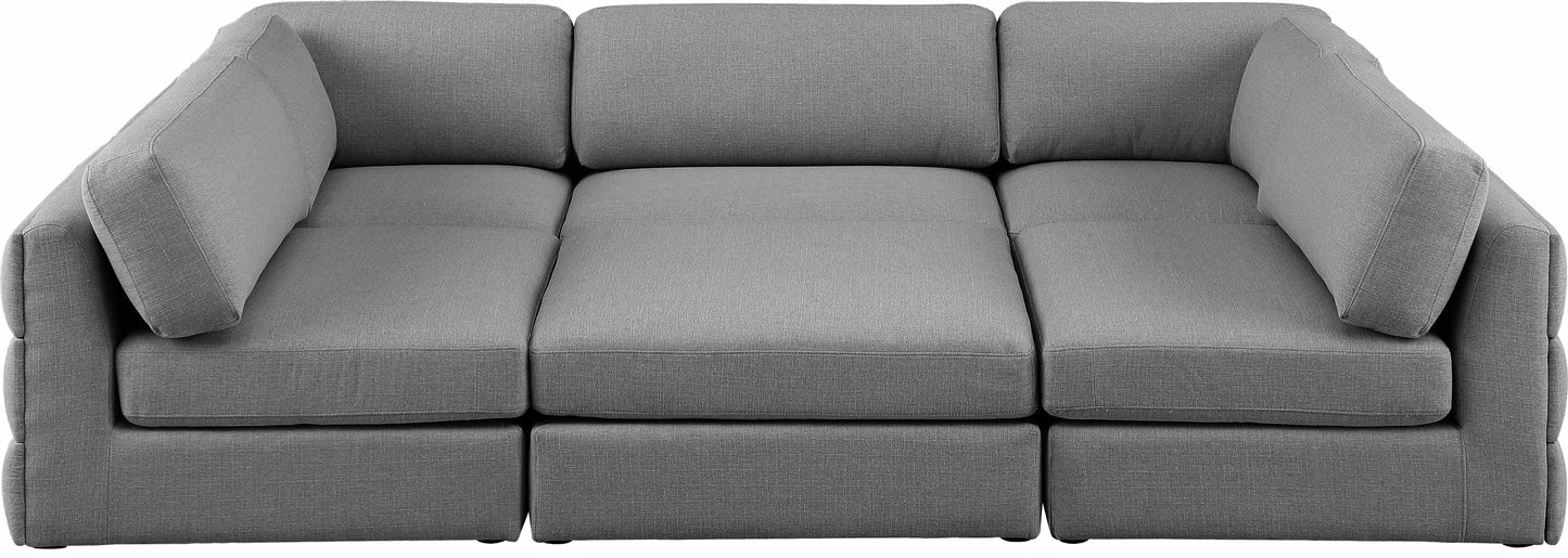 Beckham - Modular Sectional 6 Piece - Gray