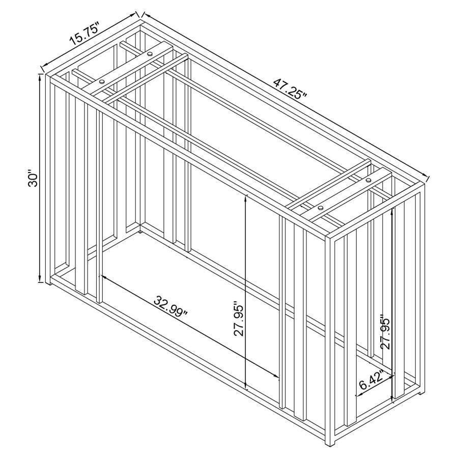 Adri - Metal Frame Sofa Table