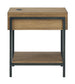 Fridley - Brown / Black - Rectangular End Table