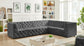 Tuft - Modular Sectional 6 Piece - Gray - Fabric