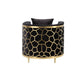 Fergal - Chair - Black Velvet & Gold Finish