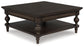 Veramond - Dark Brown - Square Cocktail Table