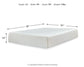 Chime - White - California King Mattress - 12-inch