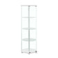 Zahavah - 4-Shelf Hexagonal Clear Glass Curio Cabinet