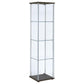 Bellatrix - 4-Shelf Clear Glass Curio Cabinet