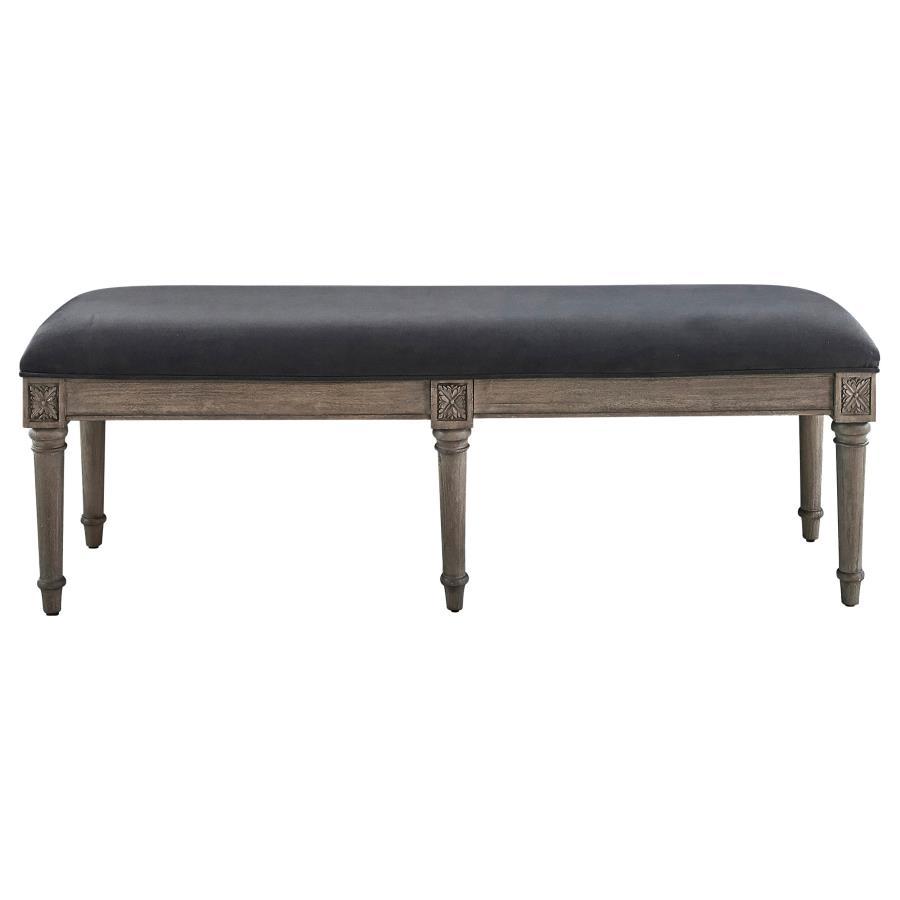 Alderwood - Fabric Upholstered Bench - French Gray