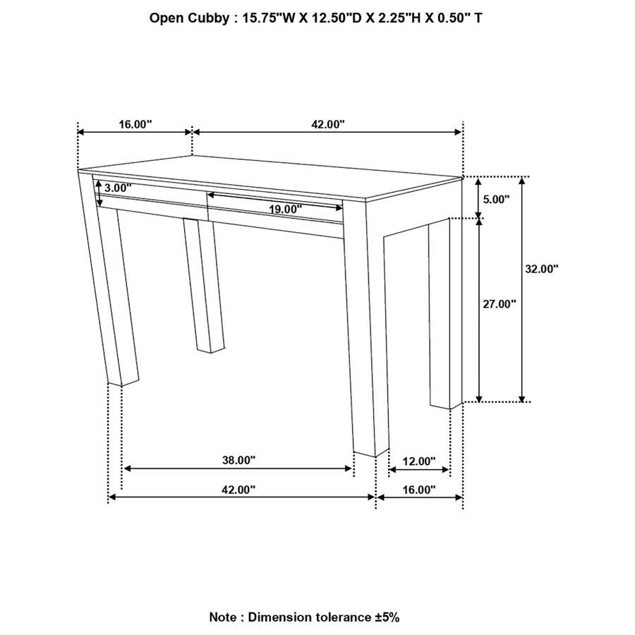 Jamesia - Rectangular 2-Drawer Console Table - Warm Chestnut