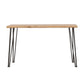 Zander - Sofa Table With Hairpin Leg - Natural And Matte Black