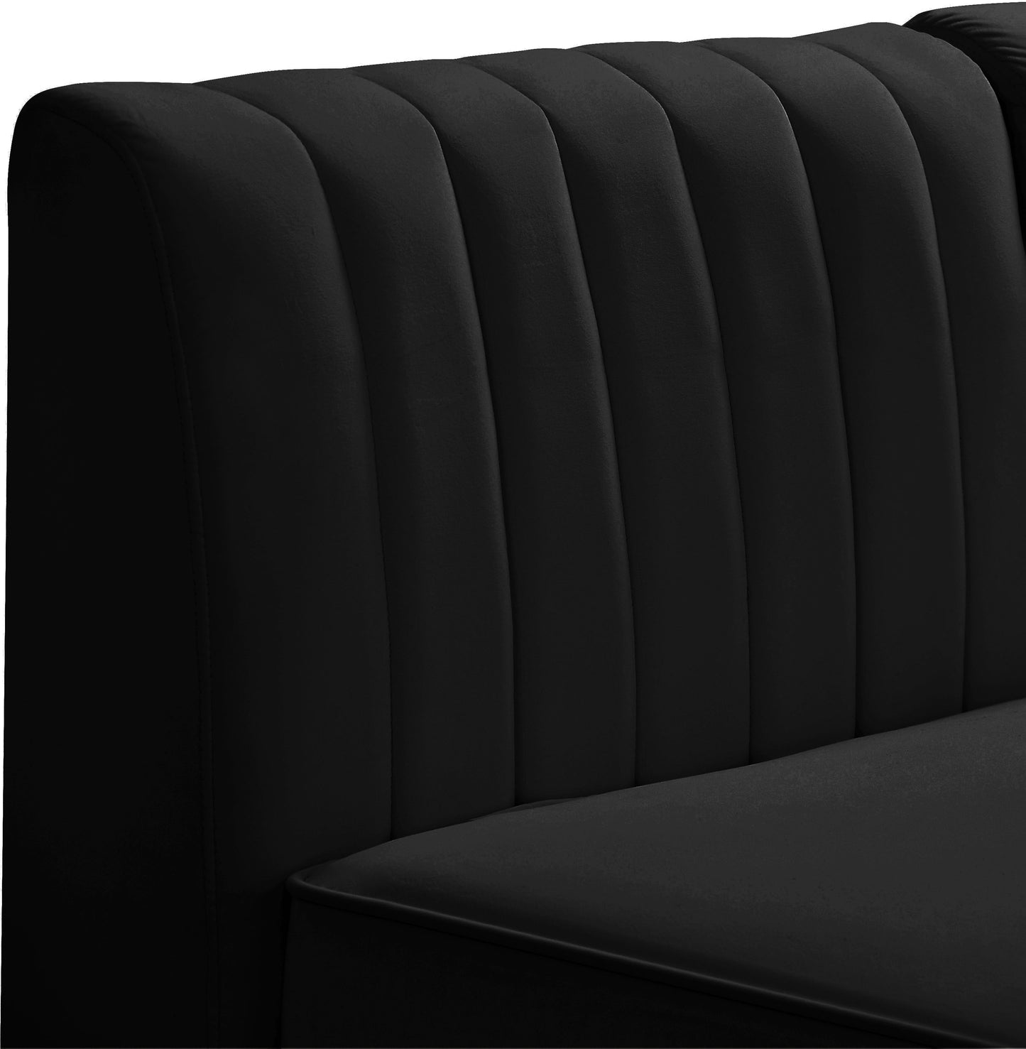 Alina - Modular Sectional - Black - Fabric