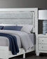 Luccia - 4 Piece Queen Bedroom Set (Queen Bed With LED, Dresser, Mirror, Nightstand) - White