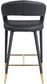 Destiny - Stool - Black- Faux Leather