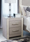 Surancha - Gray - Two Drawer Night Stand