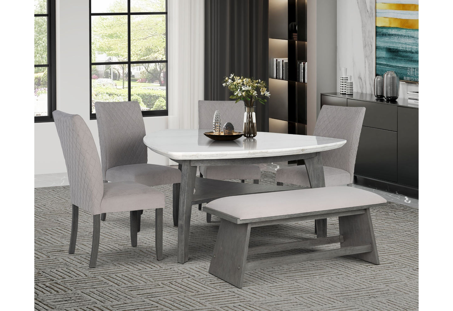 D8192 - Dining Chair - Light Gray