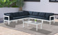 Nizuc - Outdoor Patio Modular Sectional 7 Piece - Navy - Fabric - Modern & Contemporary