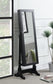 Tutuola - Cheval Mirror With Jewelry Storage - Black