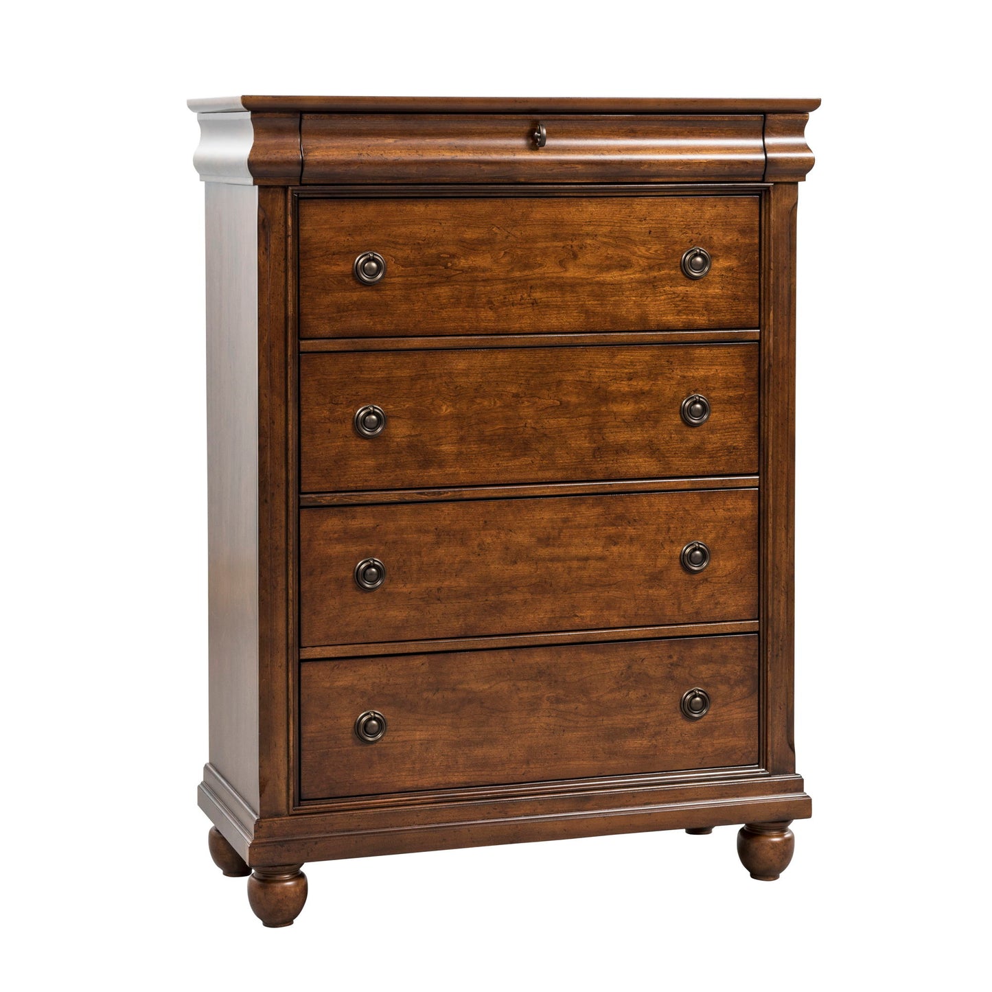 Rustic Traditions - 5 Drawer Chest - Dark Brown