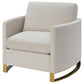 Corliss - Upholstered Arched Arms Chair - Beige