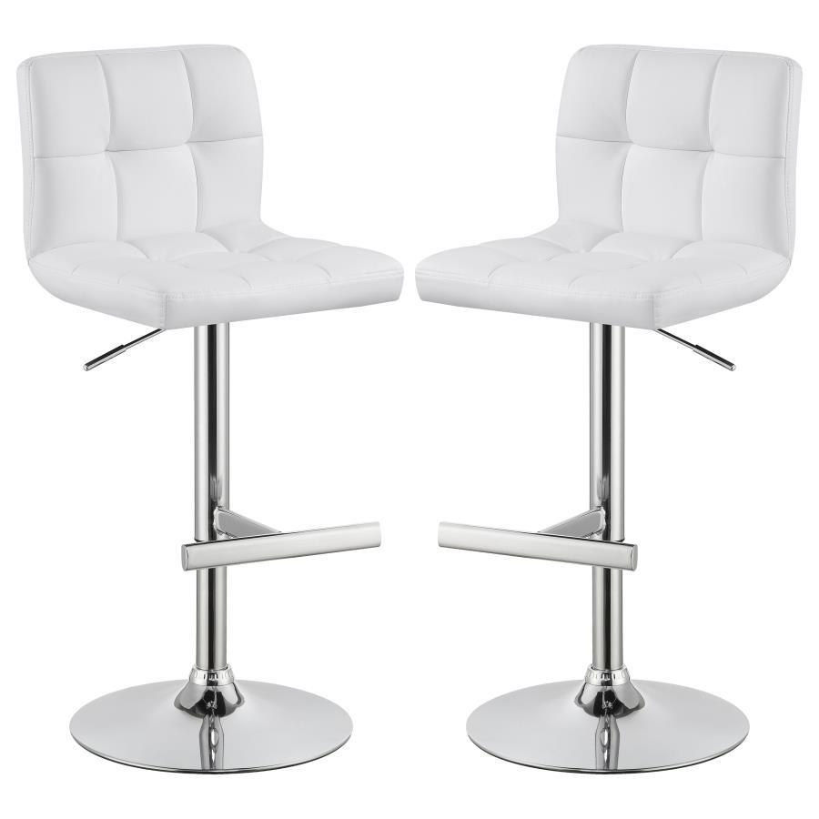 Lenny - Upholstered Adjustable Bar Stool (Set of 2)