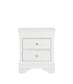 Pompei - 4 Piece Queen Bedroom Set (Queen Bed With LED, Dresser, Mirror, Nightstand) - White