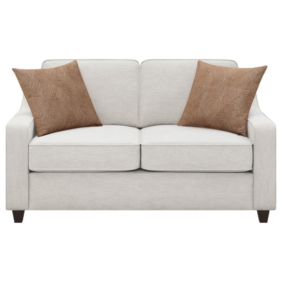 Christine - Upholstered Sloped Arm Sofa Set