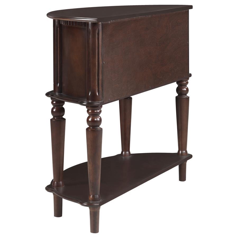 Brenda - Console Table With Curved Front - Brown