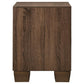 Brandon - 2-Drawer Nightstand - Warm Brown