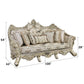 Danae - Sofa - Fabric, Champagne & Gold Finish