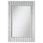 Aideen - Acrylic Crystal Wall Mirror - Silver