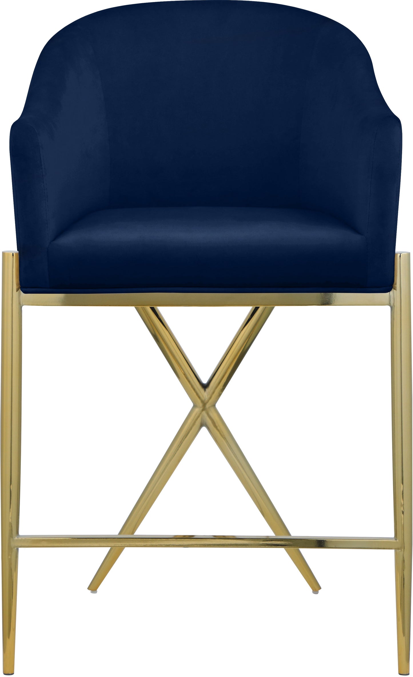 Xavier - Counter Stool with Gold Legs