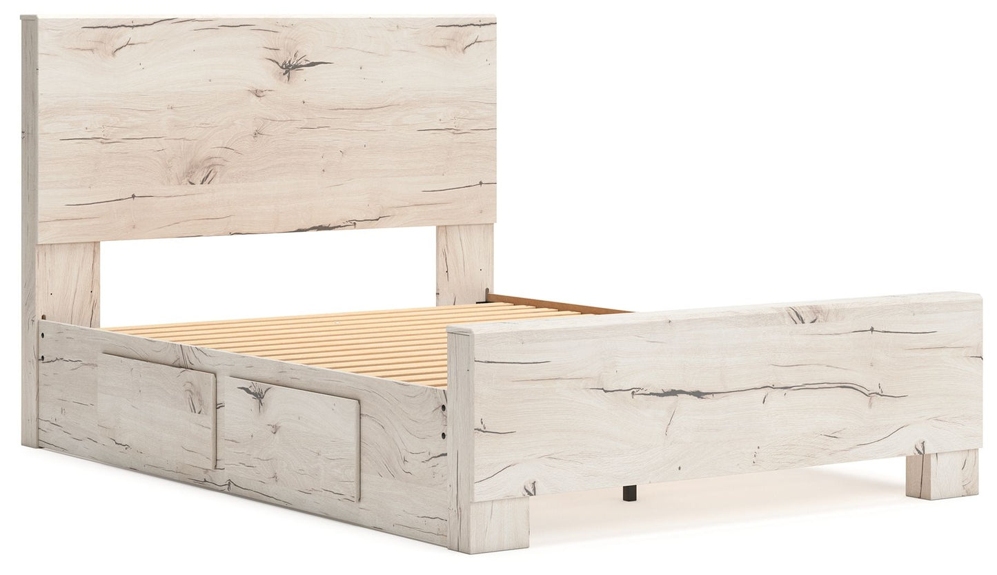 Lawroy - Panel Bed With Storage