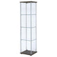 Bellatrix - 4-Shelf Clear Glass Curio Cabinet