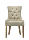 Yotam - Side Chair (Set of 2) - Beige Fabric & Salvaged Oak Finish