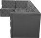 Tuft - Modular Sectional 5 Piece - Gray - Fabric