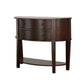 Diane - 2-Drawer Demilune Entryway Console Table - Cappuccino